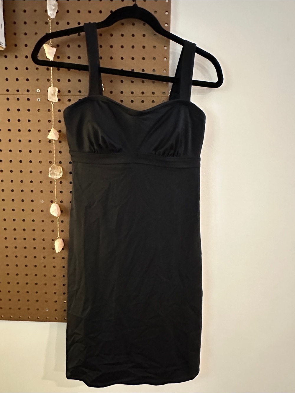 Athleta Black Tank Mini Dress with Supportive Bust 32 D/DD